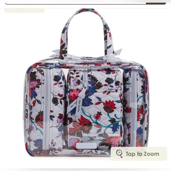 Vera Bradley Handbags - Vera Bradley 4 piece Cosmetic set in Vineyard Paisley